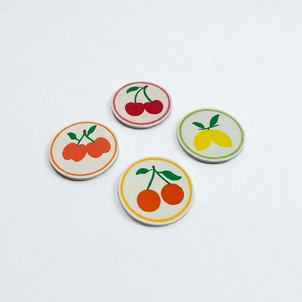 4 Handmade Fruit Coasters
